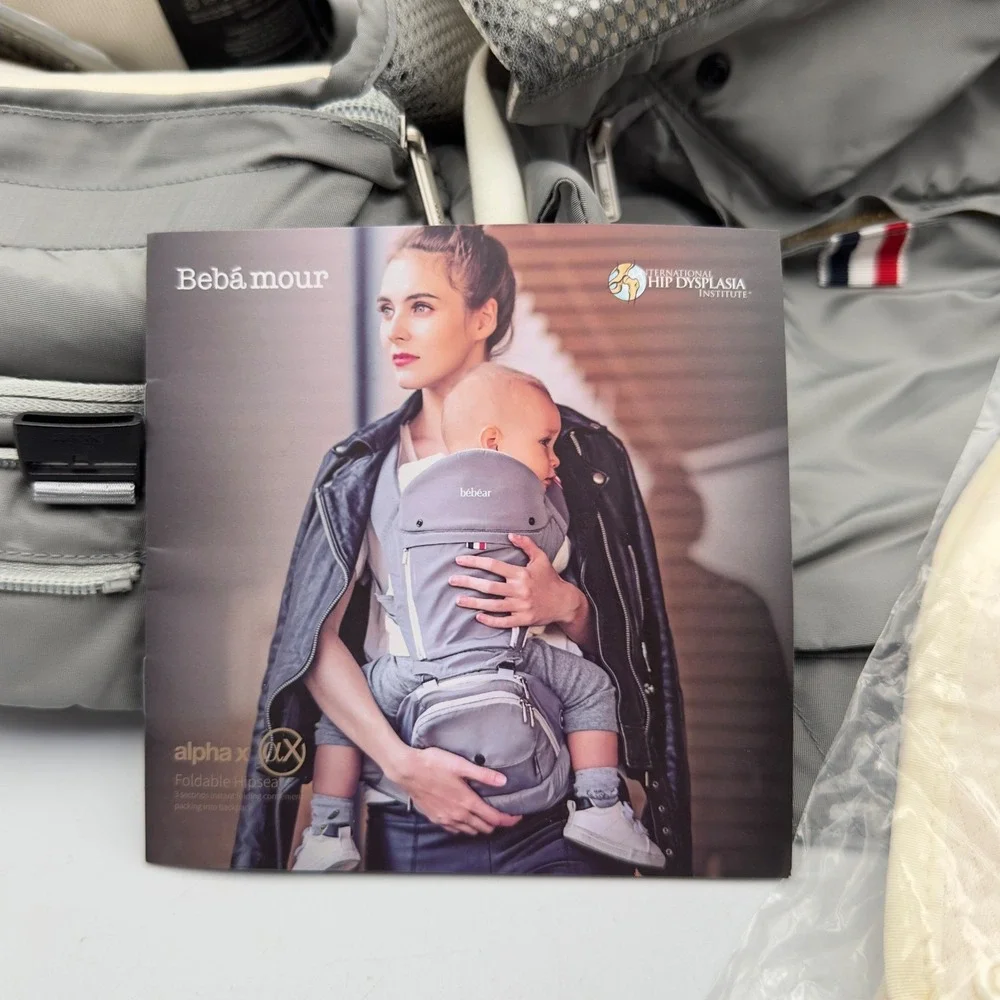 Bebamour Baby 6 in 1‎ Hipseat Carrier Grey Ergonomic 0-36 Month